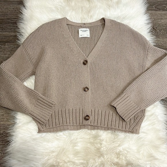 Abercrombie & Fitch Sweaters - Abercrombie & Fitch Womens Button Down Chunky Knit Cardigan V Neck Size Small